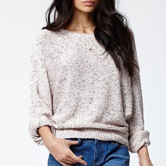 Kendall & Kylie Sweaters - Kendall and Kylie Long Sleeve Cream Sweater